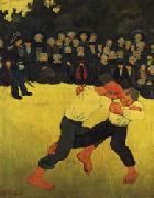 Paul Serusier Breton Wrestling oil painting